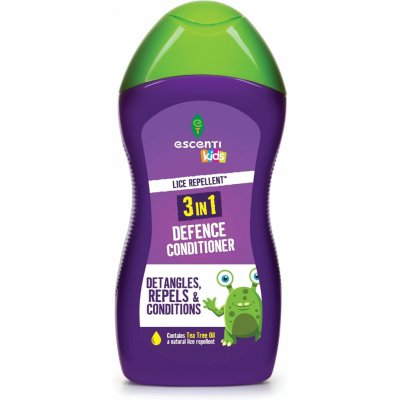 Escenti Kids Tea Tree 3v1 ochranný kodicionér na vlasy odpuzovač vší 300 ml – Zboží Dáma