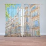 Sablio Záclony Barcelona Gaudi Casa Batllo 2: 2ks 150x250cm – Hledejceny.cz