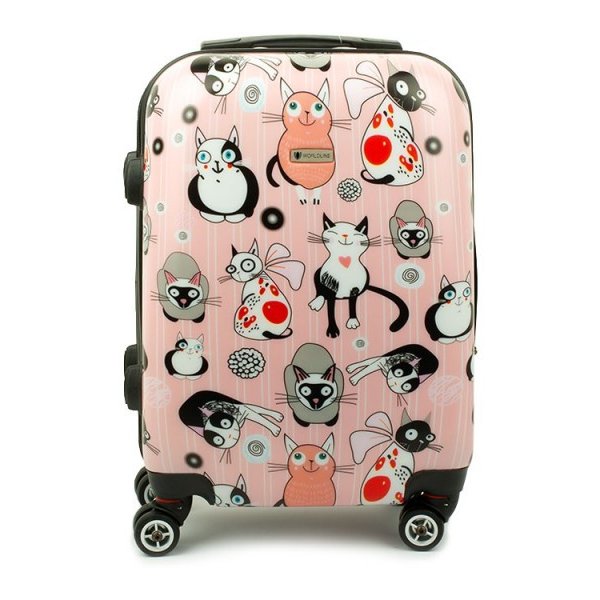 Airtex Worldline 809 cestovní kufr Cat růžová 55x37x20 cm od 1 350 Kč -  Heureka.cz
