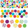 KONFETY dekorační barevné 50. narozeniny 34g