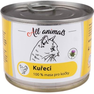 All Animals CAT kuřecí mleté maso 0,2 kg – Zboží Mobilmania