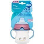 Canpol 56/612 hrnek FirstCup se silikonovým náustkem 150ml Bonjour modrý – Zboží Dáma