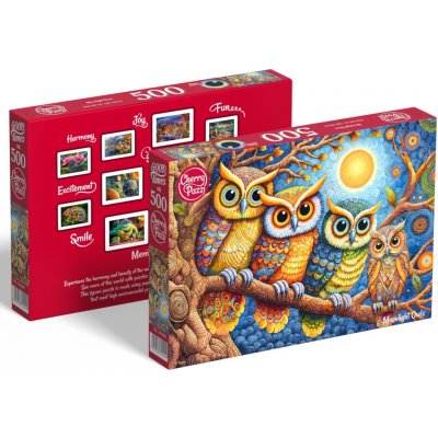 Cherry Pazzi Moonlight Owls 500 dílků – Zboží Mobilmania