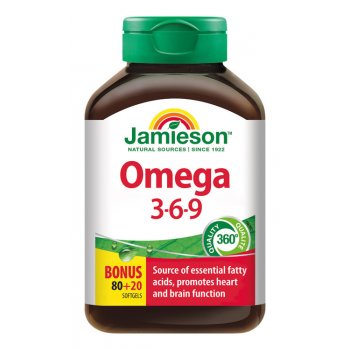 Jamieson Omega 3-6-9 1200 mg 100 kapslí