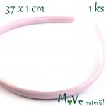 Čelenka jednoduchá potažená bleděrůžová – Zboží Dáma