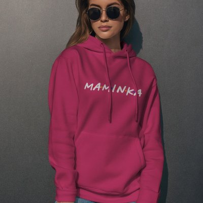 Maminka Friends logo styl dámská mikina pro maminku dárek ke Dni matek, narozeninám mikina pro mámu s potiskem originální dárek pro maminku Purpurová – Sleviste.cz