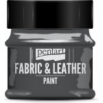 Pentart Barva na kůži a textil třpytivá 50 ml GRAFITOVÁ