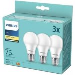 Philips klasik, 10W, E27, teplá bílá, 3ks – Hledejceny.cz