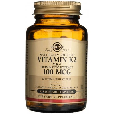 Solgar Vitamin K2 MK-7 100 mcg 50 veg. kapslí – Hledejceny.cz