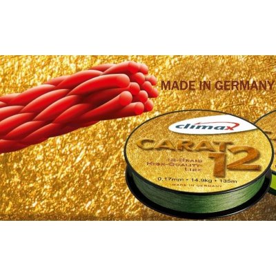 Climax Šňůra Carat 12 Oliva 135m 0,13mm 9,5kg – Sleviste.cz
