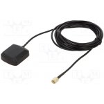 YIC ATGGB4336M-SMA-3 Anténa; GNSS,GPS; -2,5dBi; RHCP; magnet,na plochý kabel; 25x25mm | Zboží Auto