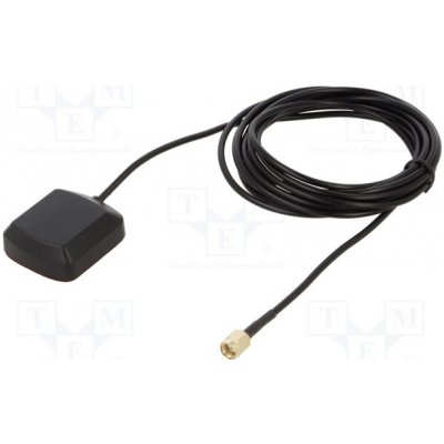 YIC ATGGB4336M-SMA-3 Anténa; GNSS,GPS; -2,5dBi; RHCP; magnet,na plochý kabel; 25x25mm | Zboží Auto
