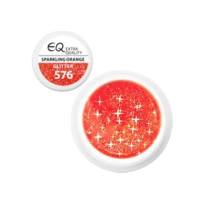 EBD Extra Quality UV gel 576 Glitter Sparkling Orange 5 g