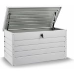 Juskys box kovový bílý 380 l 120 x 53 x 63 cm 200209 – Hledejceny.cz