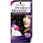 Schwarzkopf Perfect Mousse Permanent Color barva na vlasy 300 černohnědý – Zboží Mobilmania