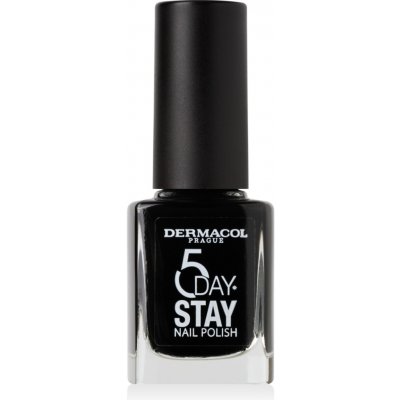 Dermacol Dlouhotrvající lak na nehty 5 Days Stay 55 Black Onyx 11 ml – Zboží Dáma