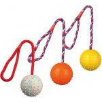 Trixie Vrhací míč hrbolatý na šňůře 7 cm / 30 cm – Zbozi.Blesk.cz