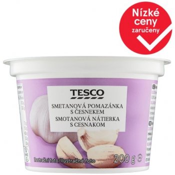 Tesco Smetanová Pomazánka s česnekem 200 g