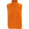 Pánská vesta Unisex microfleecová vesta na zip Factor oranžová