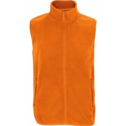 Unisex microfleecová vesta na zip Factor oranžová