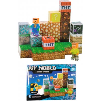 Toybit Magnetická stavebnice Minecraft TNT Creative world 32ks – Zboží Dáma
