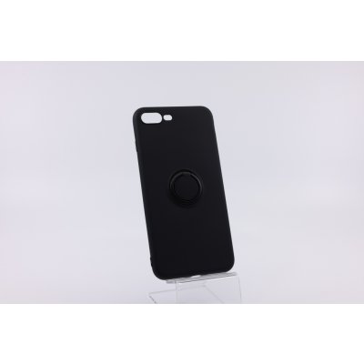 Pouzdro Bomba Měkký silikonový obal s kroužkem pro iPhone - černý iPhone 8 Plus, 7 Plus P006_IPHONE_8_PLUS-_7_PLUS_BLACK