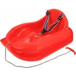 Baby Mix Plastové boby s opěradlem a brzdami SPEED BOB Červená – Sleviste.cz