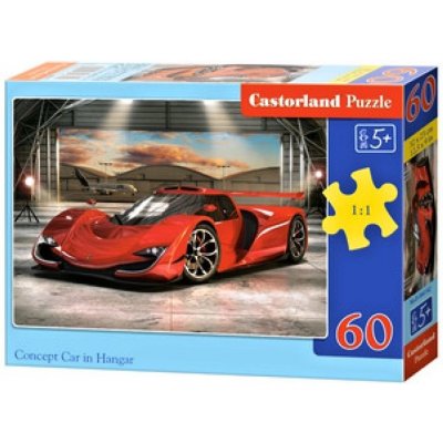 Castorland Červené auto koncept v garáži 60 dílků – Zboží Mobilmania