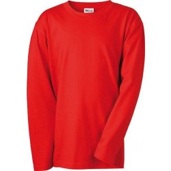 James Nicholson dětské triko junior s dlouhým rukávem Medium červená