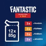 Felix Fantastic s kuřetem hovězím králíkem a jehněčím v želé 12 x 85 g – Hledejceny.cz
