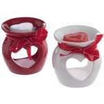 2ASS aroma lampa keramická srdce červená bílá 8x8 cm – Hledejceny.cz
