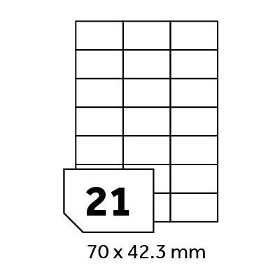 Smart Line Print etikety A4 - 70 x 42,3 mm - 100 ks – Zboží Mobilmania