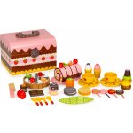 OEM Dřevěná krabice sada sladkostí dort řezání dort 29 kusů – Zboží Mobilmania