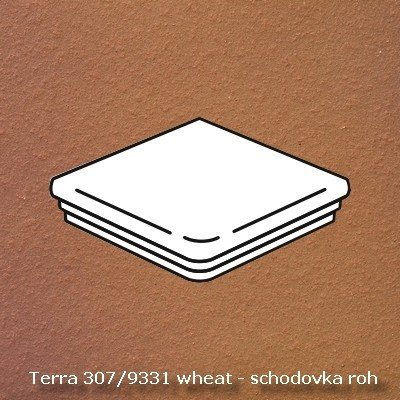 Ströher Keraplatte Terra 307/9331 wheat 34,5 x 34,5 x 1,2 cm okrová 1ks