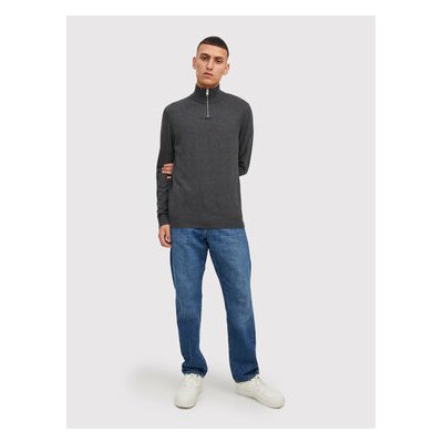 Jack&Jones svetr Emil 12189339 šedá – Zboží Mobilmania