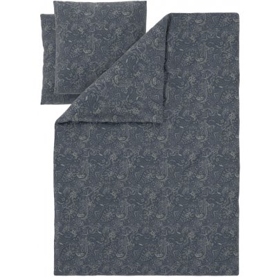 Livarno povlečení z mikrovláknitého saténu paisley/šedá 140x200 70x90 – Zboží Dáma