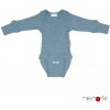 Kojenecké body Merino zavinovací body ManyMonths Blue Mist