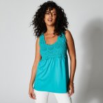 Tunikový top s macramé smaragdová – Hledejceny.cz