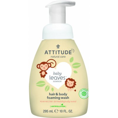 attitude baby leaves detska myci pena 2 v 1 bez vune 295 ml – Heureka.cz