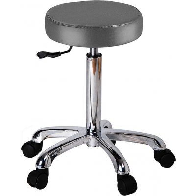 Weelko kosmetický taburet 1023A židle šedá – Zboží Dáma