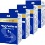 GS Magnesium citrát 1340 mg + B6 4 x 50 + 50 tablet – Hledejceny.cz