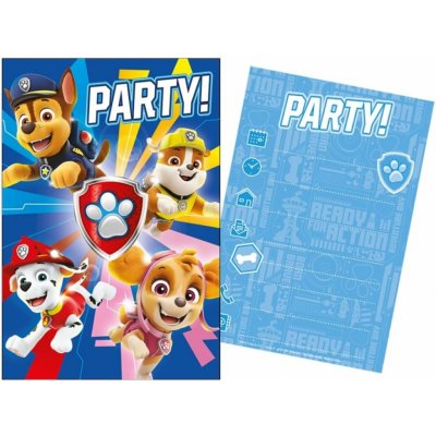 Sada párty 5 pozvánek + 5 obálek Paw Patrol – Sleviste.cz