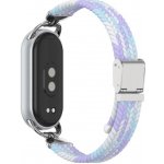 VSECHNONAMOBIL 115531 BRAIDED Nylonový řemínek pro Xiaomi Smart Band 10 / 9 / 8 fialový – Zboží Mobilmania