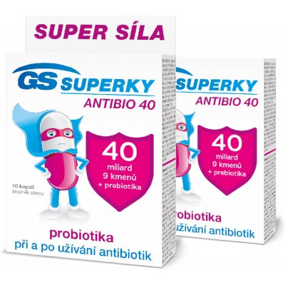 GS Superky Antibio 40, 2 × 10 kapslí