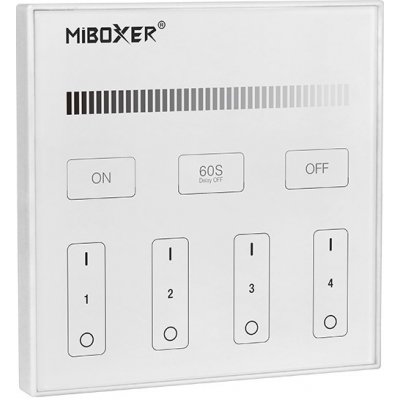 Mi-Light, Dotykový panel pro jednotlivé LED,ovládání jasu, 4 zóny, T1, Mi-Light – Zbozi.Blesk.cz