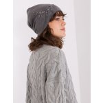 Wool Fashion Italia čepice AT-CZ-2329.79 Šedá tmavě – Hledejceny.cz