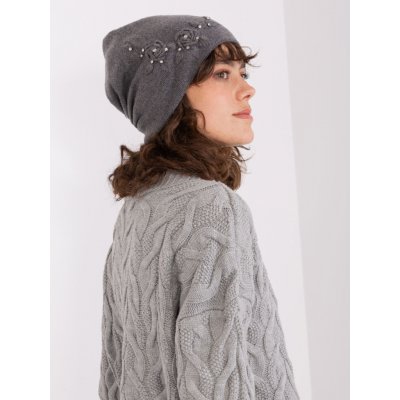 Wool Fashion Italia čepice AT-CZ-2329.79 Šedá tmavě – Hledejceny.cz