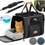 FurniGO Přenosná taška pro kočky 44 x 34 x 31 cm – Zboží Dáma