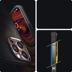Pouzdro Spigen Liquid Air Matte iPhone 13 Pro černé
