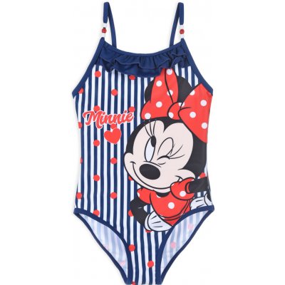 Dívčí plavky Disney Minnie proužky modré – Zboží Mobilmania